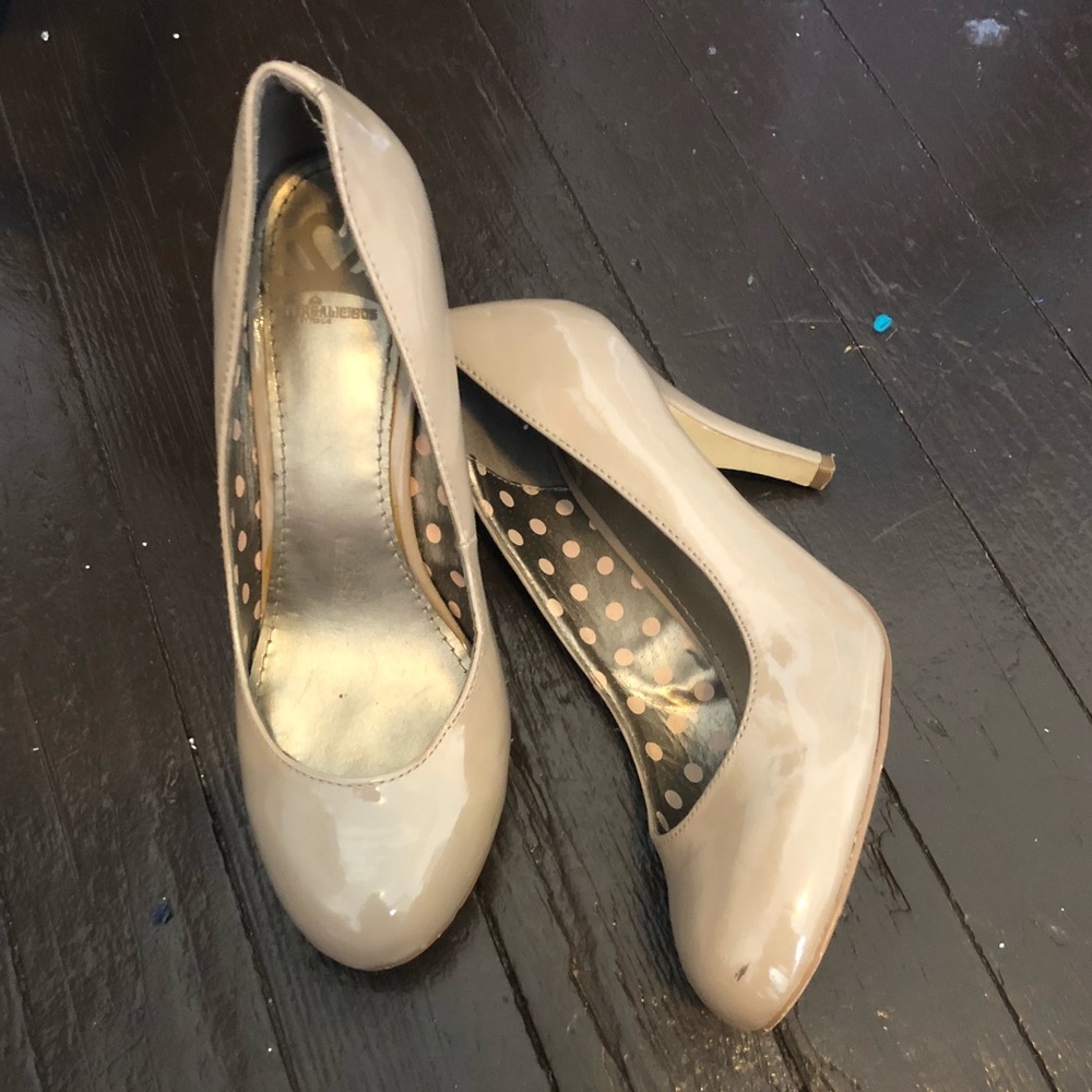 Nude Patent Leather heels